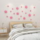 Romantic flowers 3d three-dimensional wall stickers bedroom warm bedside small pattern stickers girl dormitory room wall decoration