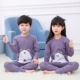 Mặc 5 bộ đồ lót 6 bộ quần áo bé gái mùa thu và mùa đông 7-9 bộ đồ ngủ bé trai mặc nhà 7 cotton 2-13 tuổi phục vụ trẻ em áo cho bé gái