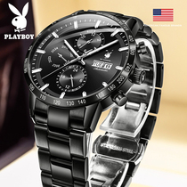 Playboy brand watch multifunctional waterproof mens watch Automatic mechanical watch Trend brand-name watch mens watch