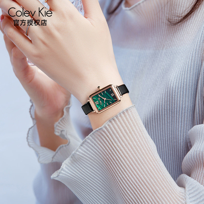 ColevKie small CK brand small green watch women's top ten 2021 new niche light luxury women's watch