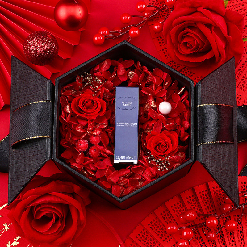 Three-Eight Women's Day Lipstick Gift Box Sends Girlfriend Wife Staff Girlfriends Practical Senior Feel Birthday Gift Girls 