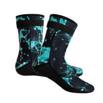 3 5MM camouflage diving socks for men and women swimming warm non-slip wear-resistant snorkeling socks waterproof swimming long beach socks