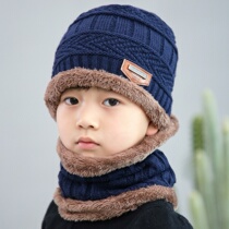 High school student grey baby winter hat bicycling boy with scarves primary school boy nursing a -year-old gift set head