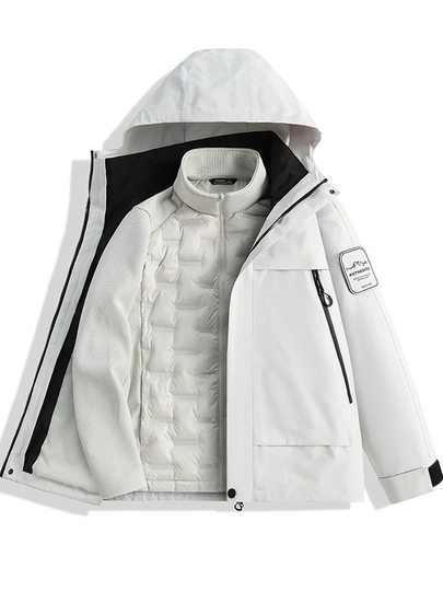 Jackets for Men and Women, 2025 Winter New Style, Couple's Outdoor down Lining, Windproof and Warm Mountaineering Clothing Two-Piece Set