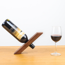 Accueil Red Wine Rack Swing Piece Creative Solid Wood Personality Show Shelf Wine Shelf Modern Minima Wood-held Wine Bottle