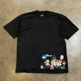 Мультяшная хлопковая трендовая футболка с коротким рукавом