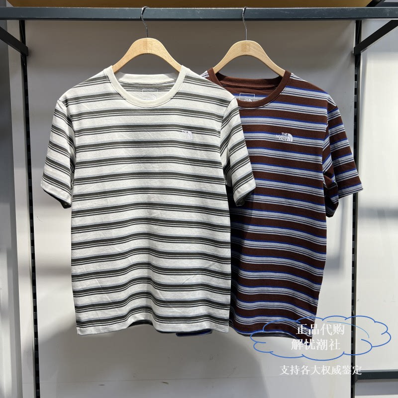 Thenorthface North Face 2026 New Men's Outdoor Sports Retro Stripesd Cotton Short-Sleeved T-Shirt 8g07 Thenorthface North Face 2026 New Men's Outdoor Sports Retro Stripesd Cotton Short-Sleeved T-Shirt 8g07