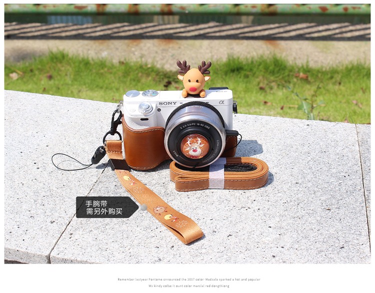 túi máy ảnh tùy chỉnh XA5 Canon M3 M6 M10 bao da Sony A6000 A5100 Giáng sinh hươu Fuji XA3 M50 - Phụ kiện máy ảnh kỹ thuật số balo đựng máy ảnh