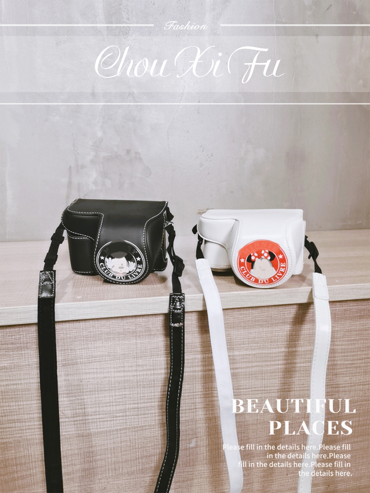 Camera bag female summer xa7 Canon 200D second generation leather case M50 for M100 Sony a6400 Male micro SLR camera black card