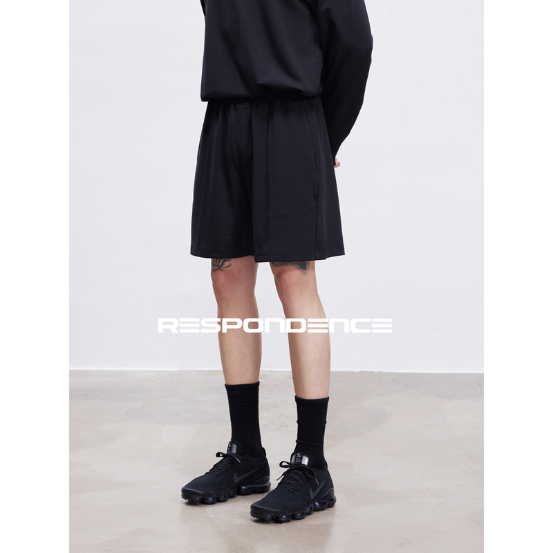 Respondence Lenzing Tencel Modal Knitted Center Seam Stitched Casual Shorts Loose Breathable Five-Point Shorts