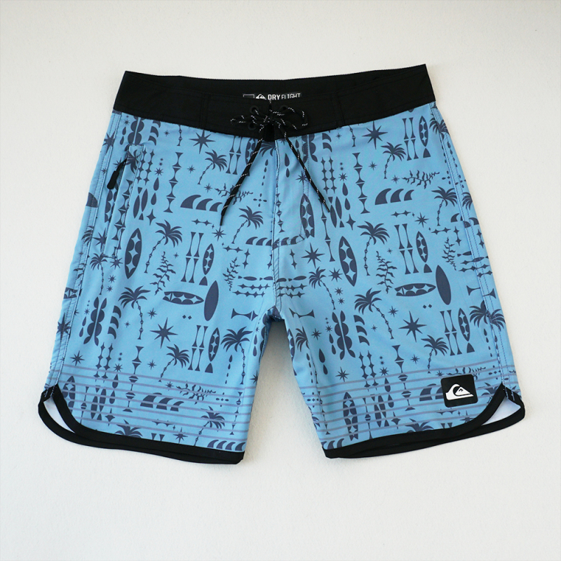 Quiksilver Men's Elastic Quick-Drying Surfing Beach Shorts Travel Fitness Loose Casual Sports Large Size Shorts