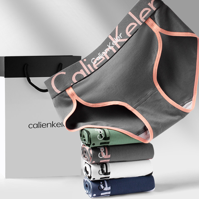 Нижнее белье для девочек CalienKeler, с надписями из чистого хлопка, спортивные ягодицы, 100% хлопок, антибактериальное покрытие, ягодицы с высокой посадкой, женские Изображение 1
