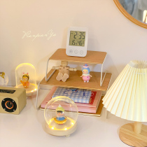 * Sheets of pieces * ins Contained Finishing Racks Multilayer Woody Simple Small Tabletop Bedroom Bedside Iron Art Racks