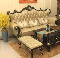 Eurostyle in-door changing shoes Bench Living Room Cortical Cloth sofa Pedantal Tea Table side short stool Extravagant Black Sandalwood Bedstool