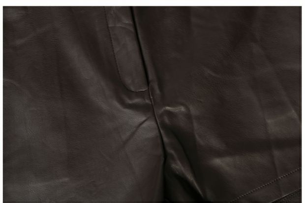 Mùa hè 2018 mới của phụ nữ phiên bản Hàn Quốc của quần legging rộng màu retro thoải mái hoang dã Quần short PU nóng bỏng Quần GY thời trang công sở hàn quốc