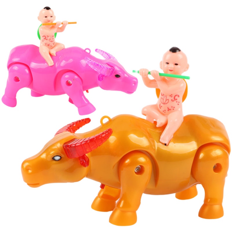 2023 New Electric Rope Toy Cow Lightning Concert will run simulation animal husbandry children's toy doll