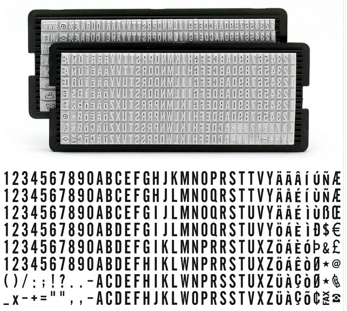 Zooda live word disc 6003 spelled word plate letter digital live word rubber character grain combination chapter 3mm multiline chapter