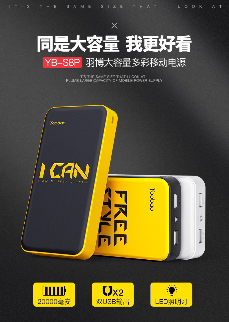Yu Bo sạc kho báu 20.000 mA iphone6 ​​siêu Meng phim hoạt hình dễ thương dung lượng cao điện thoại di động phổ biến điện thoại di động của Apple dễ thương 20.000 vivo phí cực nhanh OPPO Huawei cô gái mxp - Ngân hàng điện thoại di động sạc dự phòng nhanh
