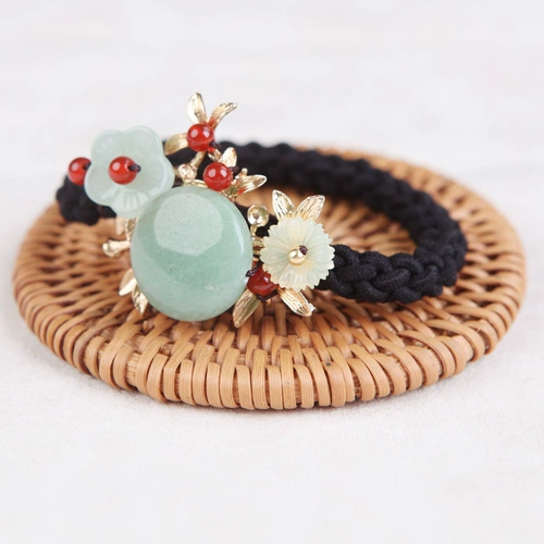 Хвостик, эластичный аксессуар для волос, резинка для волос, чехол, простой и элегантный дизайн, в корейском стиле