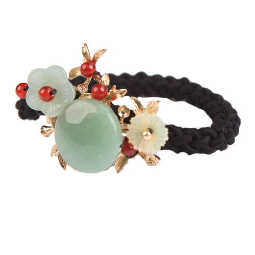 Хвостик, эластичный аксессуар для волос, резинка для волос, чехол, простой и элегантный дизайн, в корейском стиле