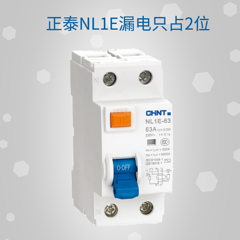 Leakage Protection Switch for Circuit Breaker NL1E-63 2P (1P N) 25A40A 63A