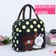 Hộp cơm trưa túi vải tote dày phiên bản Hàn Quốc của phim hoạt hình tươi Mummy túi còng tay với túi gạo cách nhiệt - Hộp cơm điện sưởi ấm bộ hộp cơm giữ nhiệt lock&lock easy carry 2l lhc8039