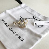 Marc Jacobs Pearl Crystal Gilded Open Ring 4 Rings Lightly Luxury Smart