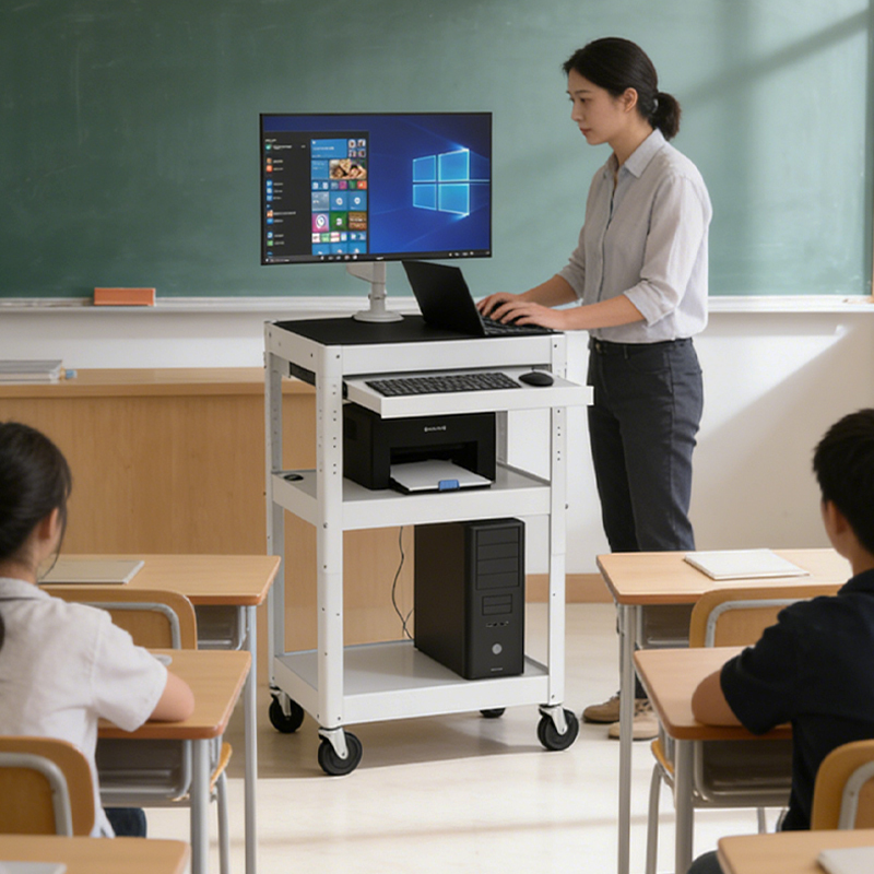 Computer Monitor Cart, Multimedia Equipment Rack, Data Center Mobile Cart, Laboratory Workbench, Instrument Cart