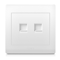 UFU with Fu Electrics Computer Network Socket telephone socket 86 Type of concealed wall Eight-core network cable socket