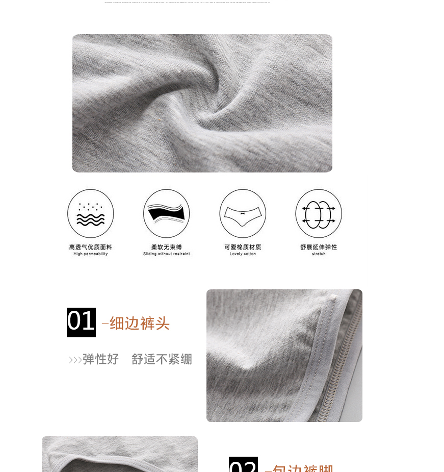 10 chiếc quần lót nữ chất liệu eo thấp đơn giản 100% cotton màu đen và trắng quần lót thoải mái cho sinh viên Nene quần lót nữ triumph