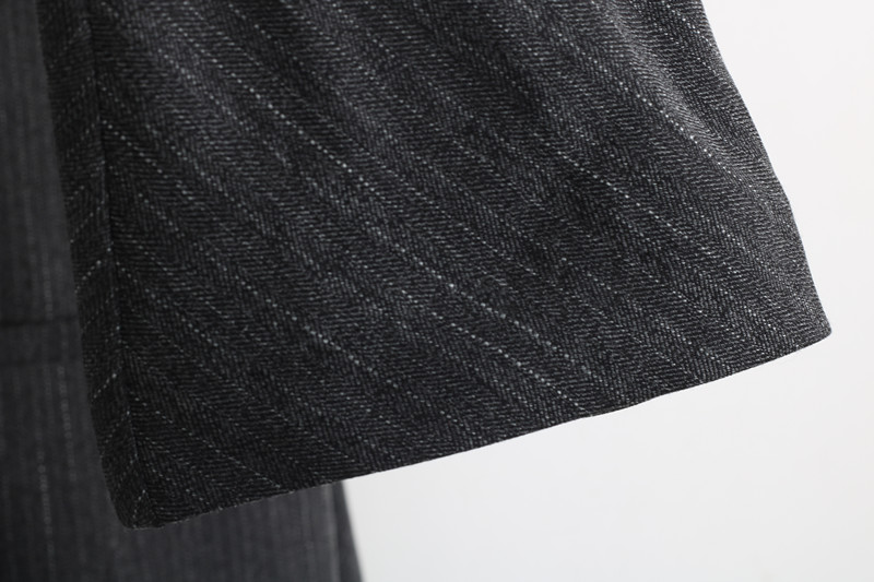 2 miếng! Bàn tay đưa ra đề nghị ~ Hàn Quốc in sọc dọc BF gió lỏng đường viền blazer bộ vest nữ hàn quốc