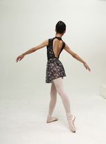 New printed ballet uniform exercise gimmies empty yoga milk silk vest plus printed gauze skirt