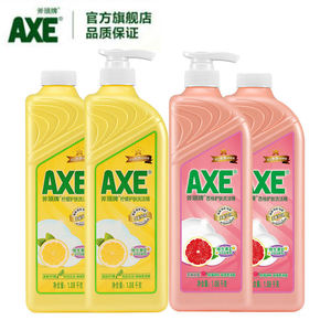 47.9元包邮  AXE斧头牌柠檬西柚洗洁精1.08kg*4