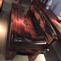 Custom Boat Wood Furniture Solid Wood Sofa Chair Combined Old Ship Wood Shipwreck Wood Casual Sofa