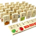 Đồ chơi giáo dục của trẻ em, khối xây dựng, 100 miếng, bính âm, chữ Hán, gỗ, nhận thức, domino, domino đồ chơi domino giáo dục Khối xây dựng