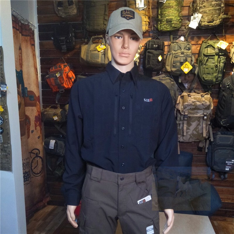 Authentic American 5.11 Outdoor Men's 72431 Soft Quick-Drying Shirt 511 Tactical Climbing Long-Sleeved Breathable Shirt