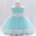 Sinh nhật công chúa váy hồng hoa ren em bé váy cưới một trăm ngày giặt váy cho thuê 8090 - Váy trẻ em