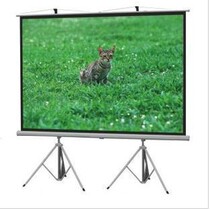 Double bracket outdoor projection curtain 150 inch 4: 3 projector curtain thickened screen thickened with two sides support curtain