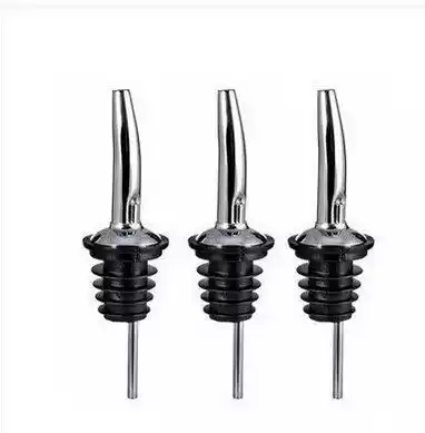 Stainless steel wine nozzle Bar wine pourer Red wine stopper Kitchen pour nozzle Soy sauce bottle mouth Wine bottle head 10 pcs