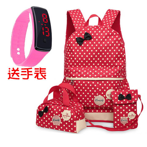 Primary and secondary school students' 6-12-year-old minus double shoulder bag adorable children's school bag 1-3-5-year-old Princess 6