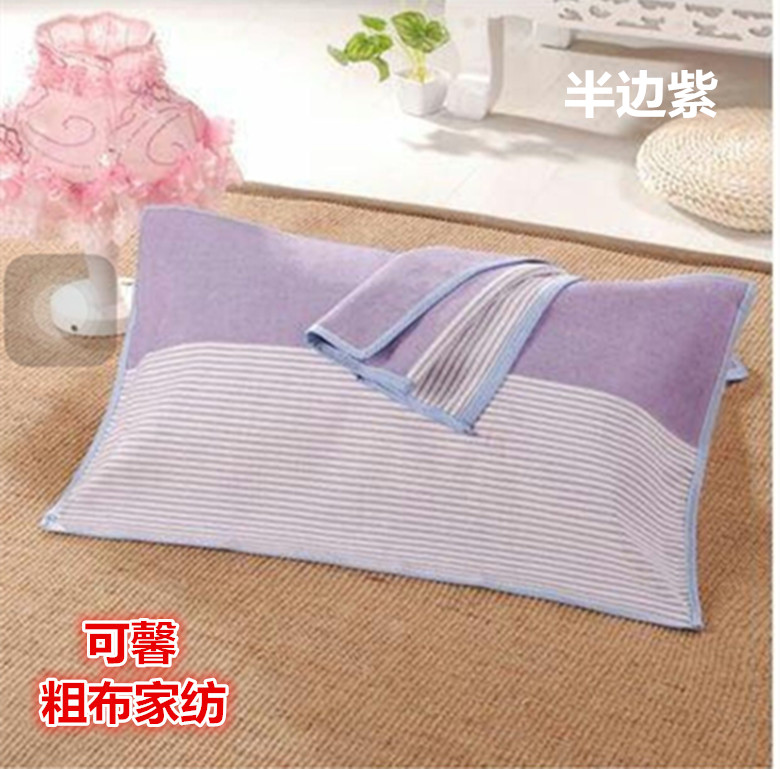 Một đôi vải dệt tay dày cũ thô vải mat gối bông tăng gối khăn mồ hôi gối ưu đãi đặc biệt vỏ ga gối