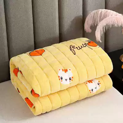 Machine washable flannel mattress thin mattress double 1 8m bed 2 Mat 1 5m student dormitory single 1 2 m