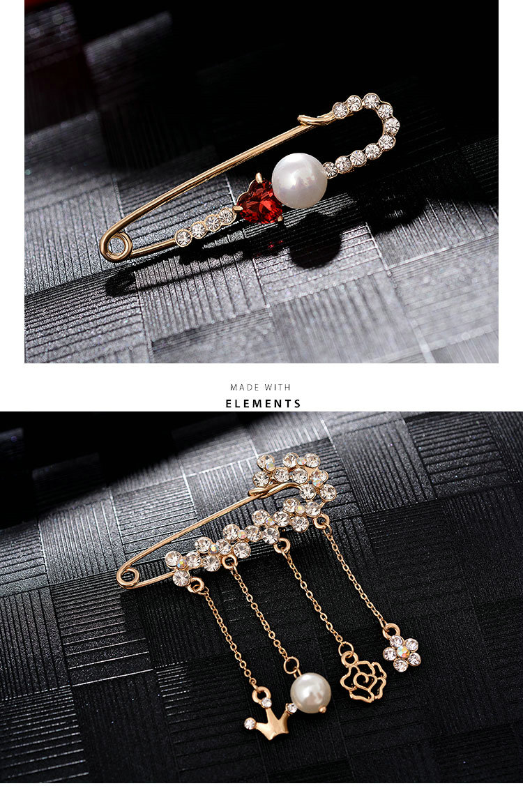 Thời trang hàn quốc pin trâm phụ kiện retro nữ trâm lụa khăn choàng khăn choàng khóa áo len phù hợp với áo khoác trâm cài - Trâm cài huy hiệu cài áo
