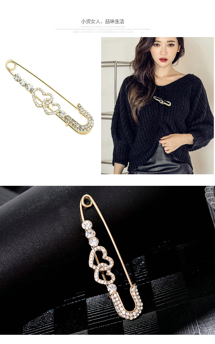 Thời trang hàn quốc pin trâm phụ kiện retro nữ trâm lụa khăn choàng khăn choàng khóa áo len phù hợp với áo khoác trâm cài - Trâm cài huy hiệu cài áo