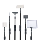 yee Большая рыбака для чистки бака щетка Длинная ручка Скабливание сетка рыба рыба без мертвых углов очищать воду Удаление водорослей