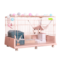 New style rabbit cage extra large pet rabbit supplies guinea pig double drawer household anti-peeing internet celebrity rabbit cage