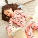 Mùa thu và mùa đông quần mỏng, quần áo mùa thu, trẻ em bó sát, bộ đồ lót trẻ em, quần cotton, quần áo ấm, cô gái cotton - Quần áo lót bộ cotton thu đông bé gái