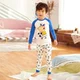 Qiuyi Qiuku Set Bộ đồ ngủ bằng vải bông Đồ lót cho bé trai Người nhện mùa thu / mùa đông Baby Line Quần áo Quần bé trai Tide ốp realme 5i