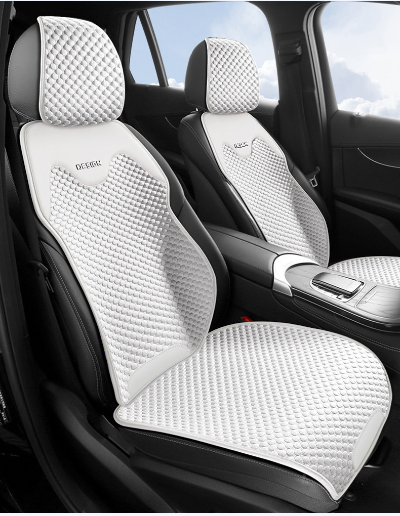Car Seat Cushion, Universal Seat Pad for All Seasons, Summer Ice Silk Seat Cushion, Half-Pack Seat Cover in the Car, Ventilated Car Cushion