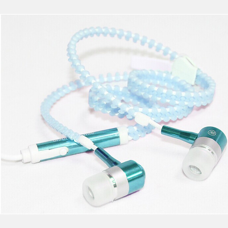 Luminous metal Apple's in-ear phone headphones Samsung Huawei Xiaomi Hongmi Phantom oppo vivo universal